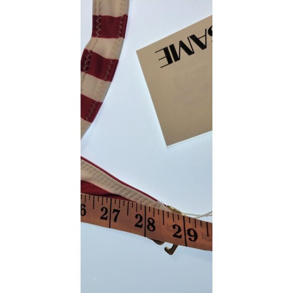 SAME LOS ANGELES 2 PC BIKINY WOMENS The Lady Bra And Rucched Bottom Stripped LAR - Picture 13 of 14